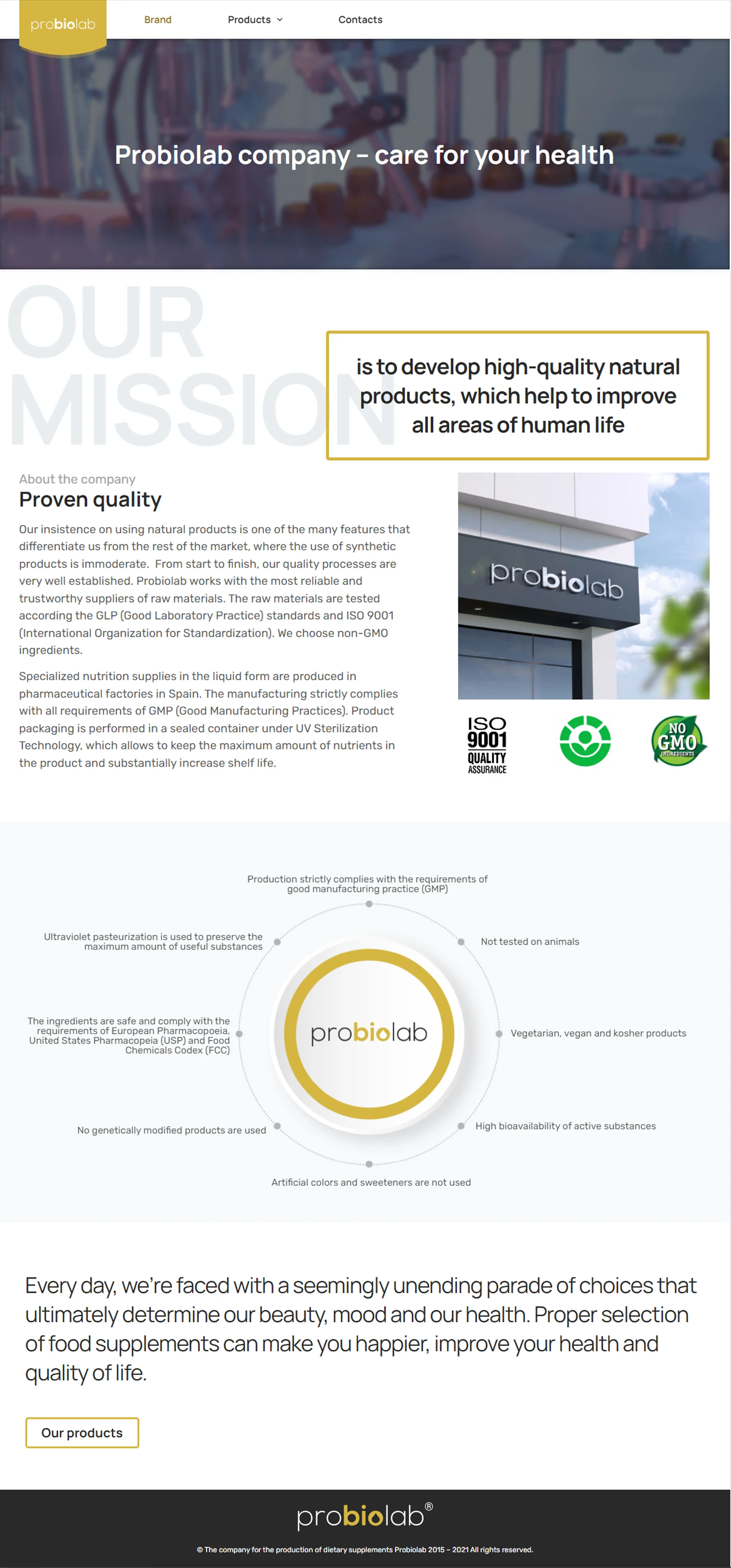 Probiolab company – care for your health